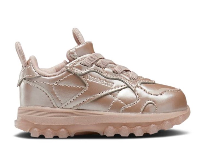 Reebok Cardi B X Classic Cuero Niño - Oro Rosa Champán