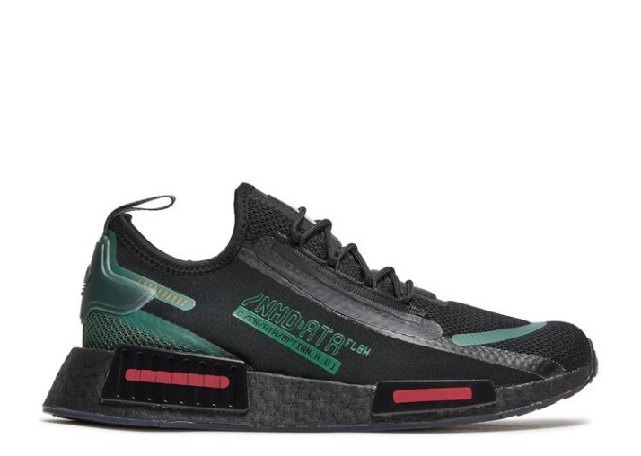 Adidas Star Wars X Nmd R1 Spectoo - Boba Fett Core Negro/noxide Verde/bliss