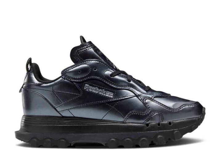 Reebok Cardi B X Classic Cuero - Negro Plata Oscuro