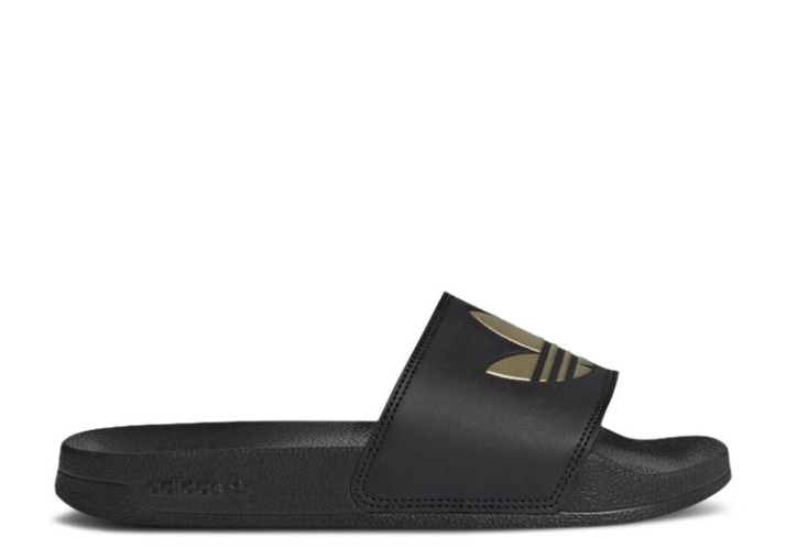 Chanclas Adidas Wmns Adilette Lite - Negro Mate Dorado