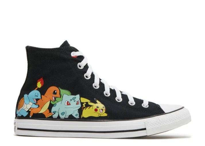 Converse Pokemon X Chuck Taylor All Star High - Primeros Socios Negro/blanco/multi