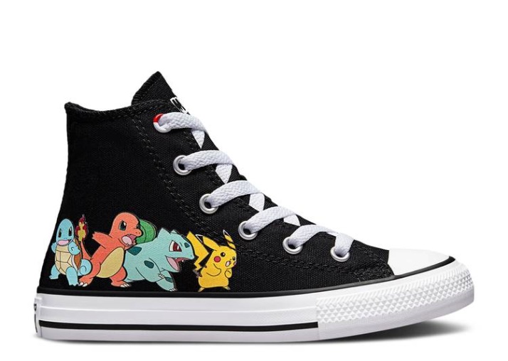 Converse Pokemon X Chuck Taylor All Star High Ps - Primeros Socios Multi/negro/blanco