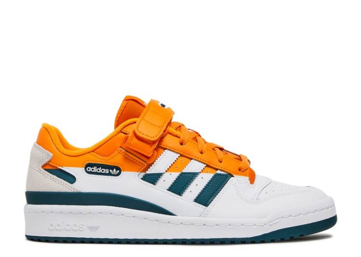 Adidas Forum Low Premium - Blanco Tripulación Naranja Verde Azulado