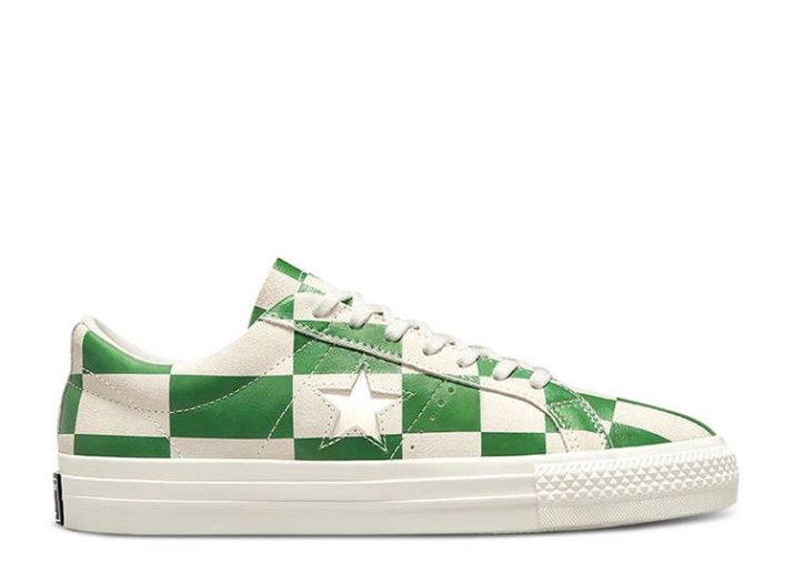 Converse One Star Low - Tabla Combada Blanco/verde Medio/blanco
