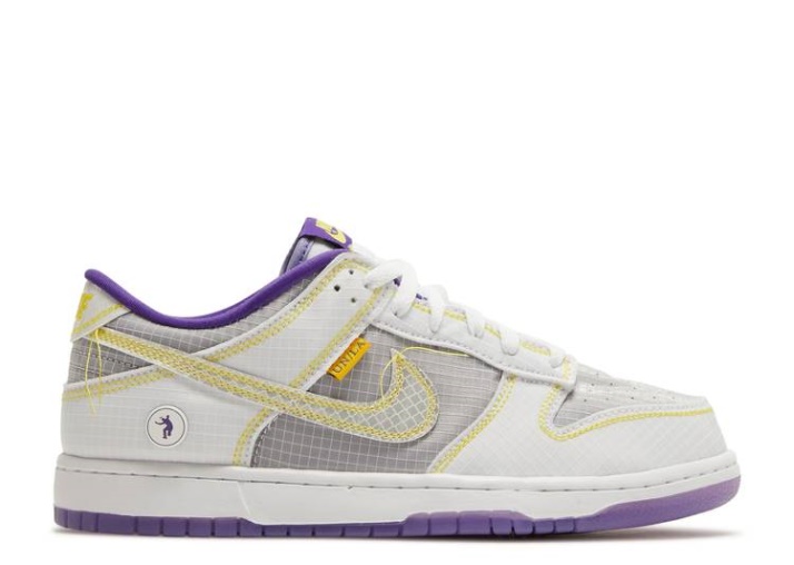 Nike Union La X Dunk Low - Paquete De Pasaporte Blanco/púrpura/amarillo