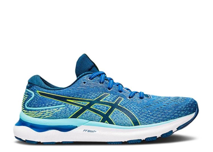 Asics Gel Nimbus 24 2e Wide - Lago Drive Peligro Verde