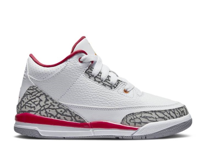 Air Jordan 3 Retro Ps - Rojo Cardenal