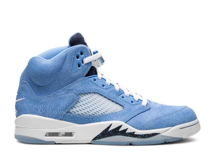 Air Jordan 5 Retro - Ncaa Pack Azul/negro/blanco