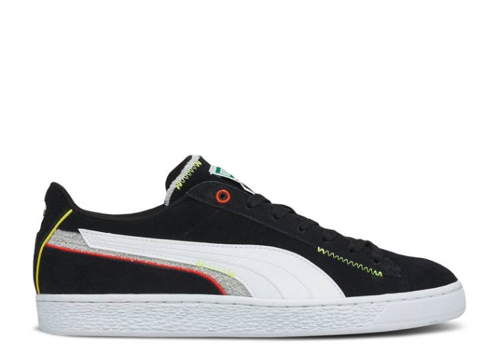 Puma Suede Desplazado - Negro Niebla Del Puerto