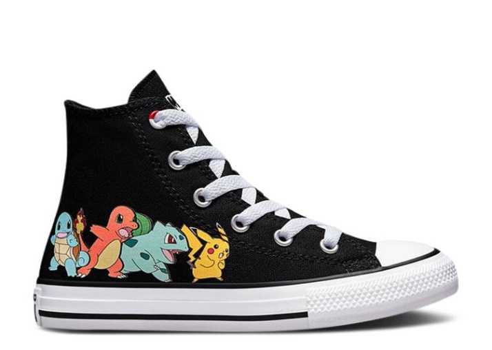 Pokemon X Chuck Taylor All Star High Pd - Primeros Socios Negro/multi/blanco