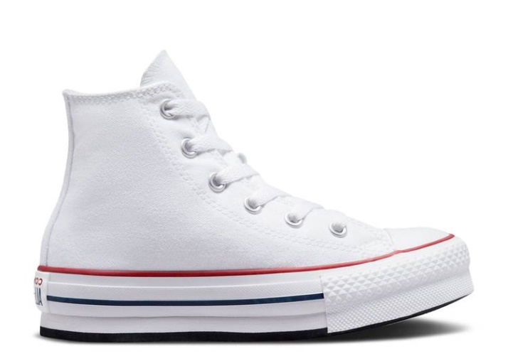 Converse Chuck Taylor All Star Plataforma Elevadora Alta Ps - Blanco Granate