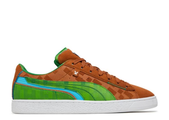 Puma Minecraft X Suede - Bloque De Hierba