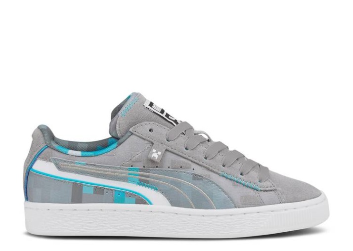 Puma Minecraft X Suede Jr - Bloque De Diamantes