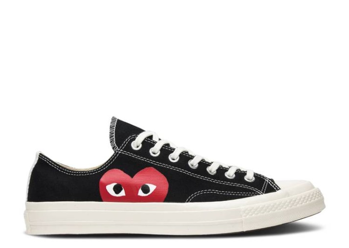 Converse Comme Des Garçons Play X Chuck 70 Low - Negro Blanco Muestra