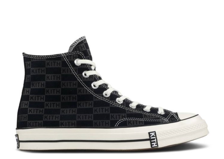 Kith X Chuck 70 Alto - Monograma Negro/egret/natural