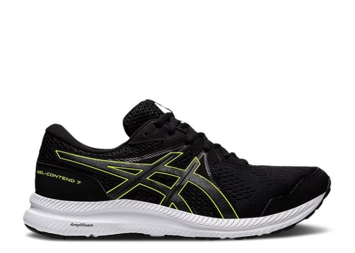 Asics Gel Contend 7 4e Wide - Negro Peligro Verde