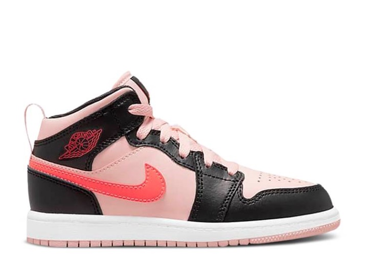 Air Jordan 1 Mid Ps - Negro Rosa Carmesí