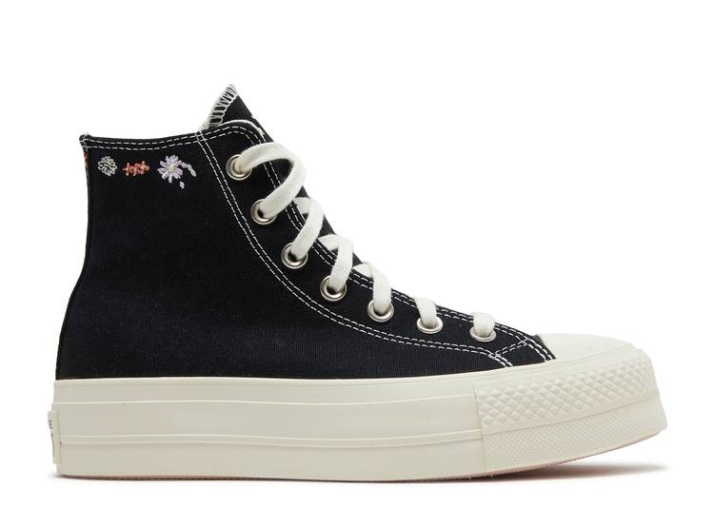Converse Wmns Chuck Taylor All Star Plataforma Elevadora Alta - Bordado Floral