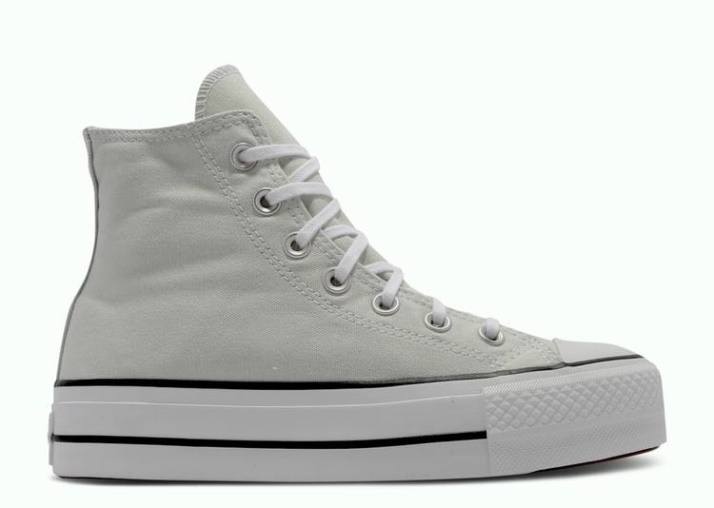 Converse Wmns Chuck Taylor All Star Plataforma Elevadora Alta - Plata Claro