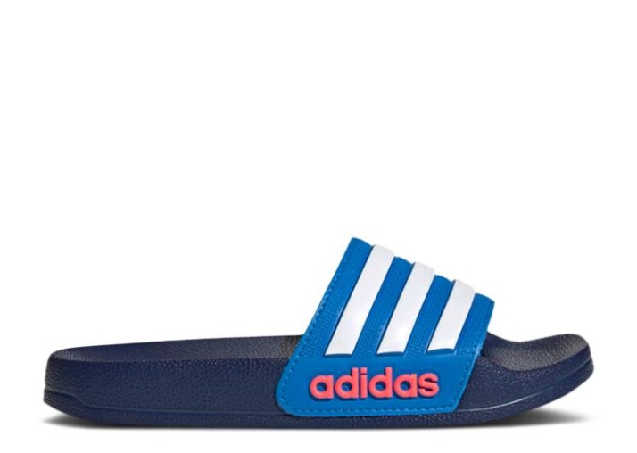 Toboganes De Ducha Adilette J - Azul Oscuro Blanco