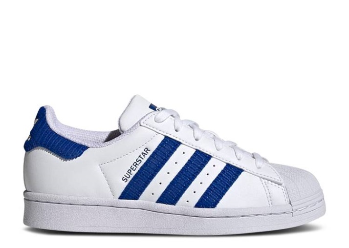 Adidas Superstar J - Blanco Azul Royal
