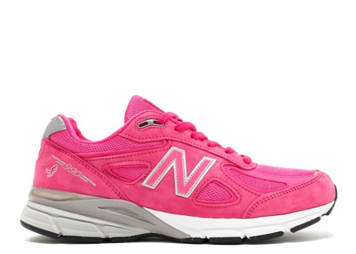 Zapatillas New Balance Wmns 990v4 Fabricadas En Ee.uu. - Cinta Rosa