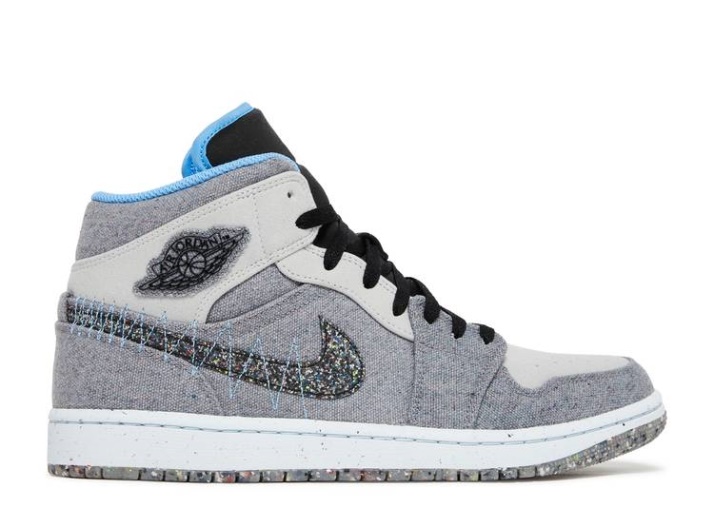 Air Jordan 1 Mid - Crater Gris University Azul