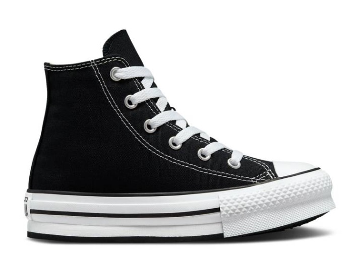 Converse Chuck Taylor All Star Plataforma Elevadora Alta Ps - Negro