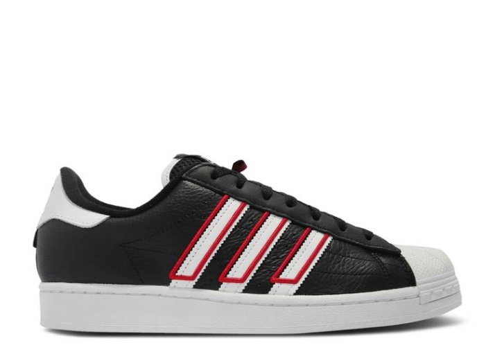 Adidas Superstar - Negro Blanco Rojo Intenso