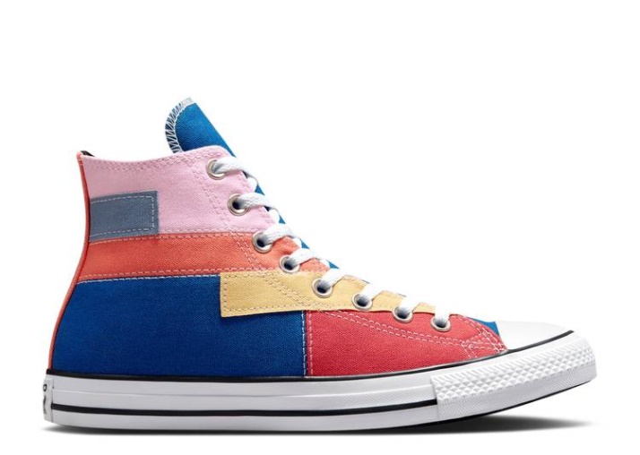 Chuck Taylor All Star High - Patchwork Azul Marino Oscuro/espuma Rosa
