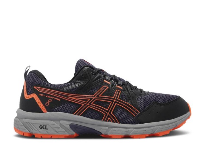 Asics Gel Venture 8 4e Wide - Negro Shock Naranja