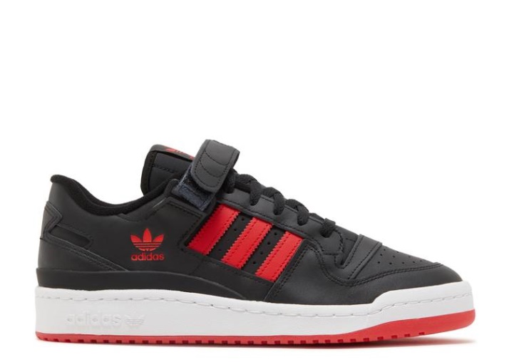 Adidas Forum Low Core Negro/rojo Intenso/blanco