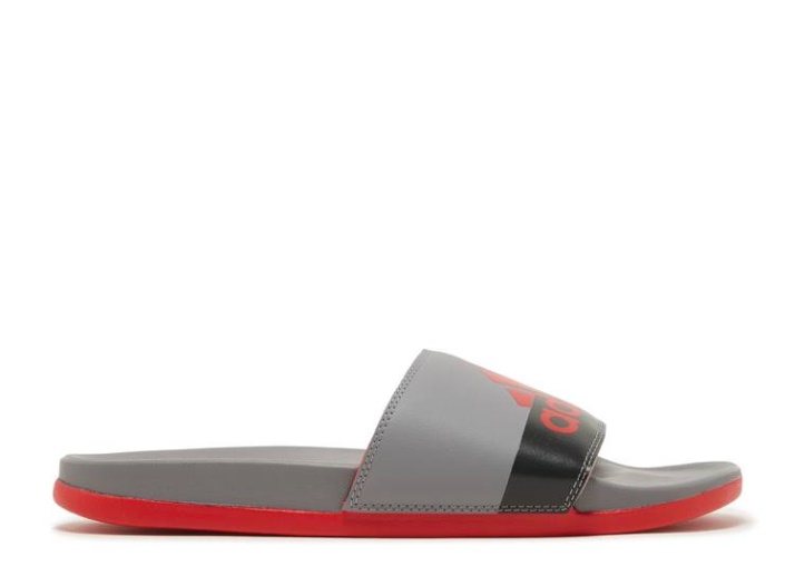 Chanclas Adidas Adilette Comfort - Rojo Vivo Gris