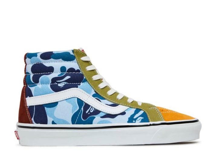 Vans Bape X Sk8-hi 36 Dx - Camuflaje Múltiple