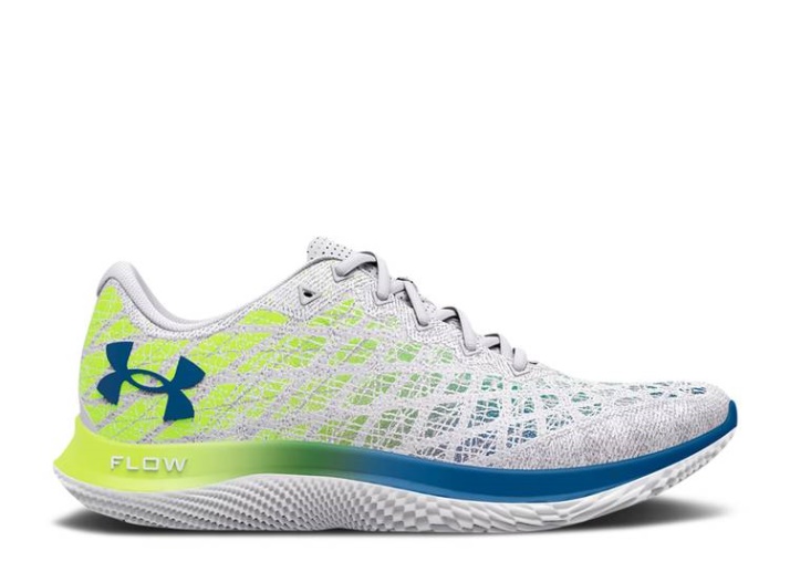 Underarmour Flow Velociti Wind 2 - Blanco Amarillo De Alta Visibilidad