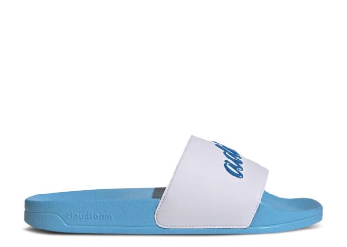 Adidas Wmns Adilette Slide - Blanco Azul Rush