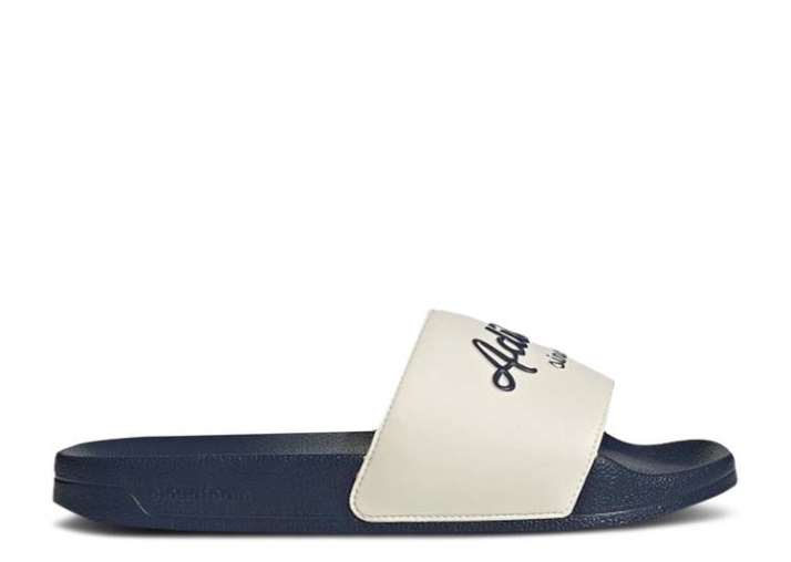 Tobogán De Ducha Adidas Adilette - White Shadow Navy