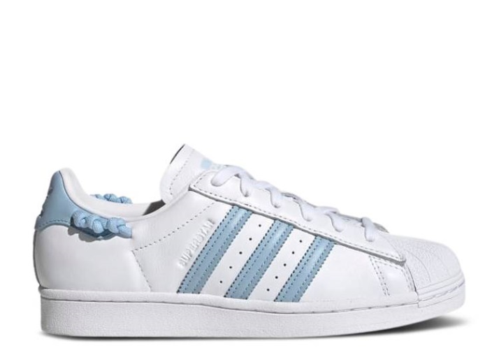 Adidas Wmns Superstar - Cuerda Anudada Blanco/cielo Claro/blanco