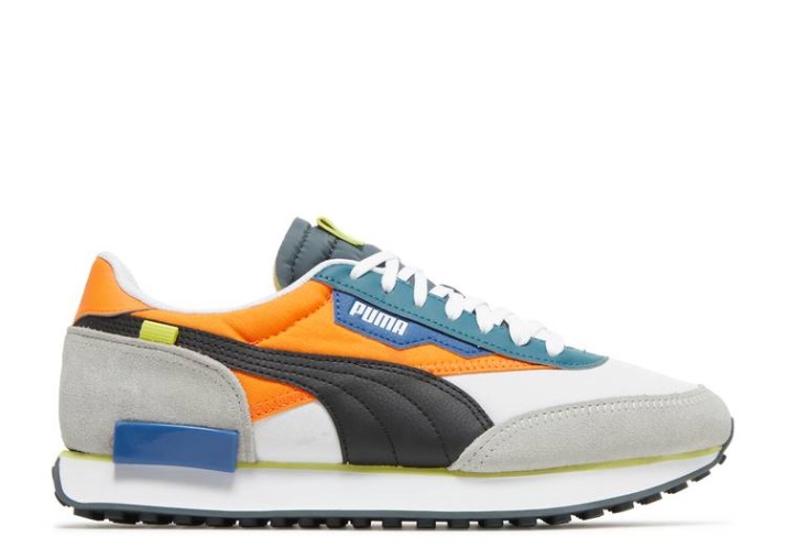 Puma Future Rider Play On - Blanco Naranja Vibrante