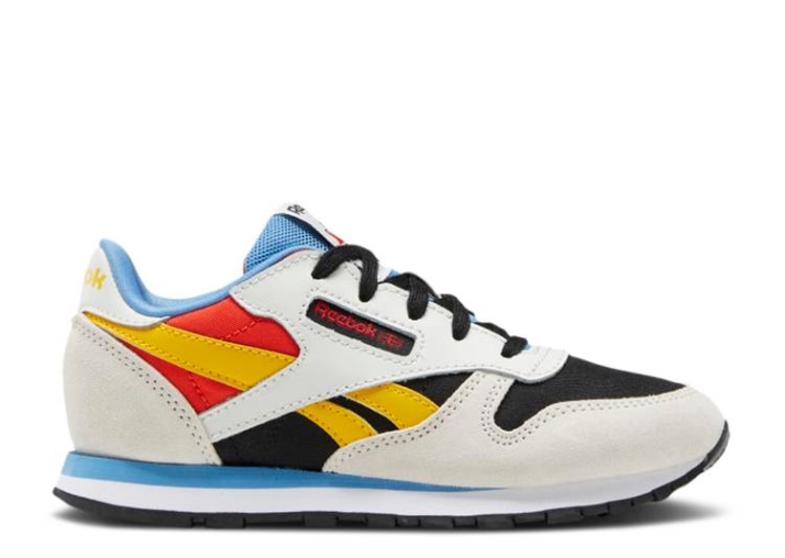 Reebok Classic Leather Little Kid - Gris Puro Siempre Amarillo
