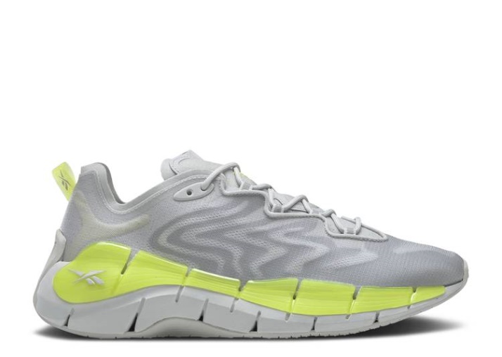 Reebok Zig Kinetica 2 - Gris Puro Amarillo ácido