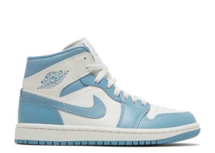 Air Jordan 1 Mid Sail/sail/worn Azul