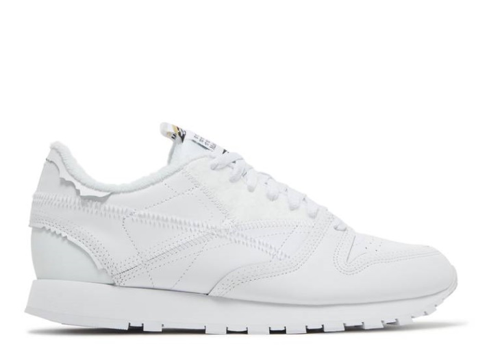 Reebok Maison Margiela X Classic Cuero - Memoria De Blanco/negro/blanco