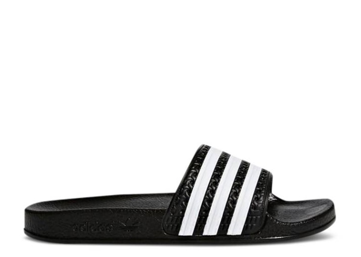 Adidas Adilette Slide J - Negro Blanco