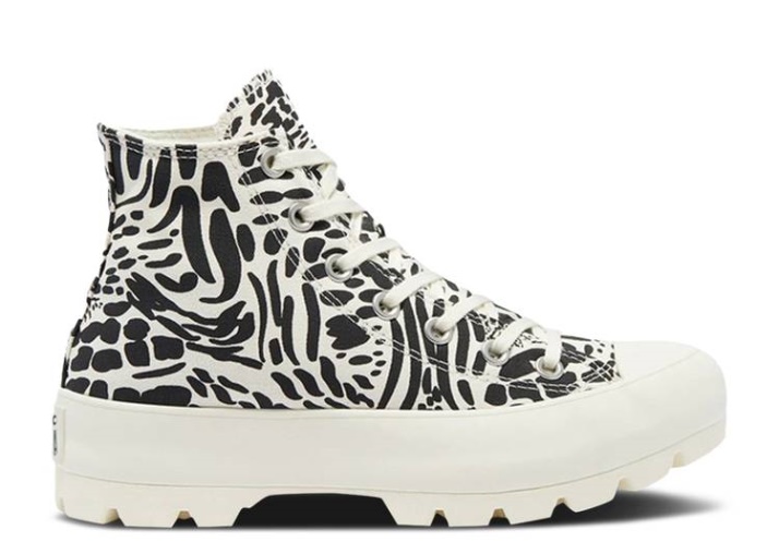 Converse Wmns Chuck Taylor All Star Arrastrado Alto - Arte De La Jungla