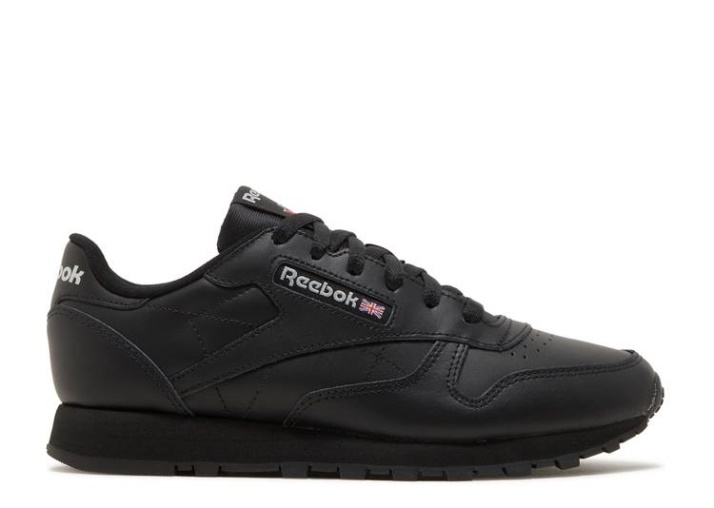 Reebok Wmns Classic Cuero - Negro Gris Puro