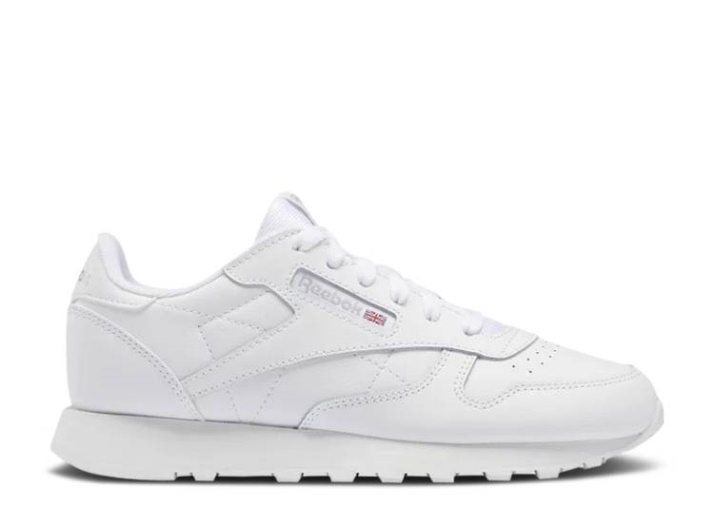 Reebok Classic Cuero Niño Grande - Triple Blanco