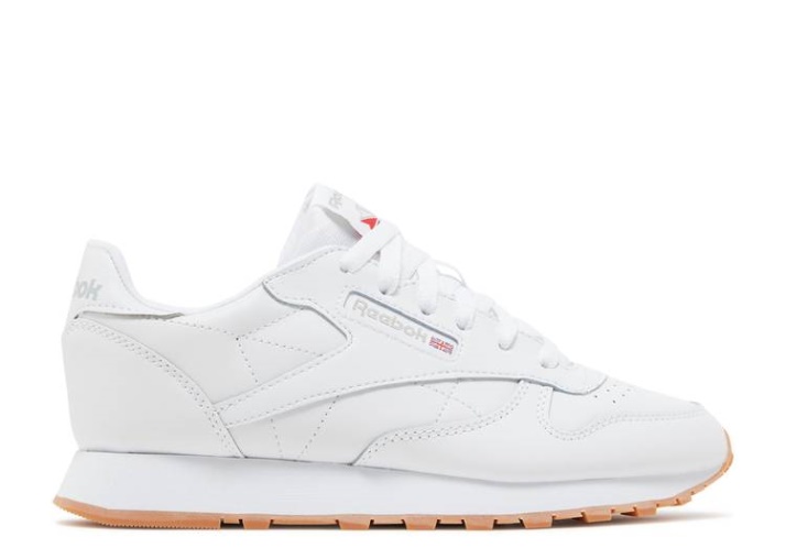 Reebok Classic Cuero Niño Grande - Blanco Goma