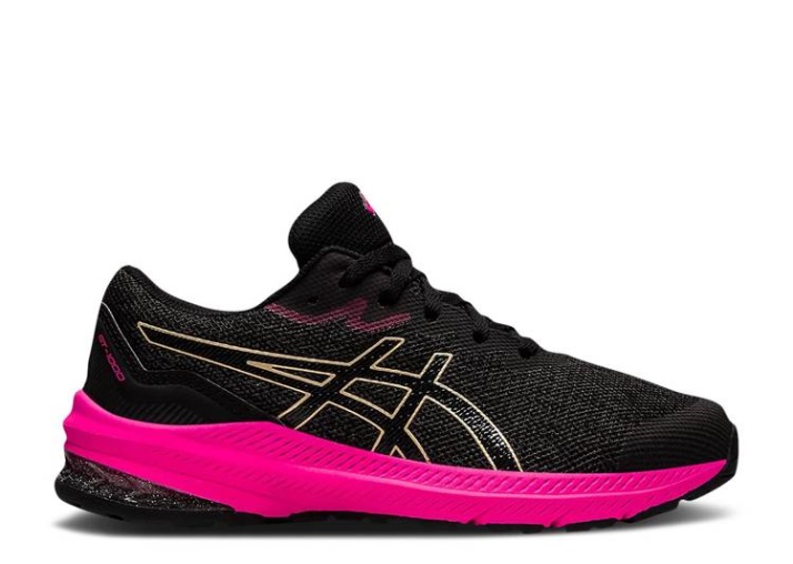 Asics Gt 1000 11 Gs - Gris Grafito Champagne