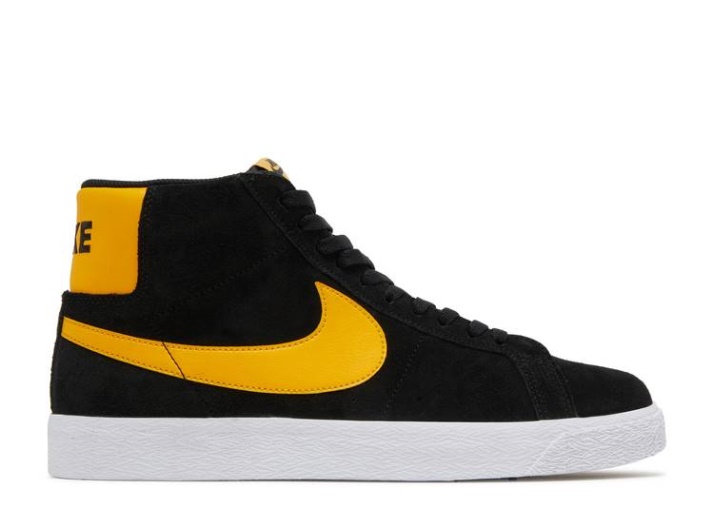 Nike Zoom Blazer Mid Sb - Negro Universidad Oro